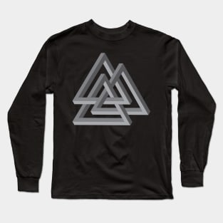 Impossible Triangles geometry Long Sleeve T-Shirt